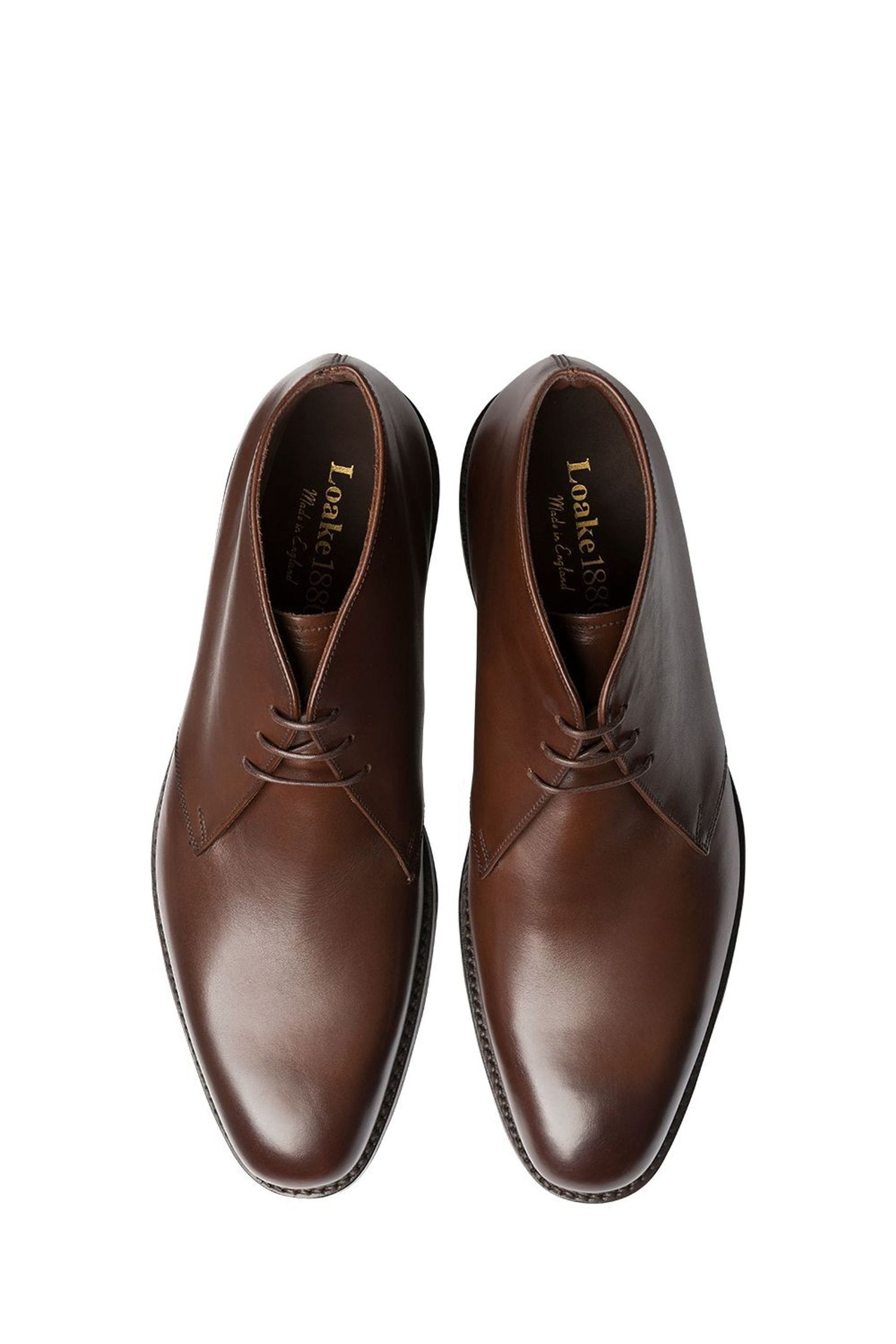 Buy Loake Pimlico Brown Calf Leather Chukka Boots from Next Luxembourg
