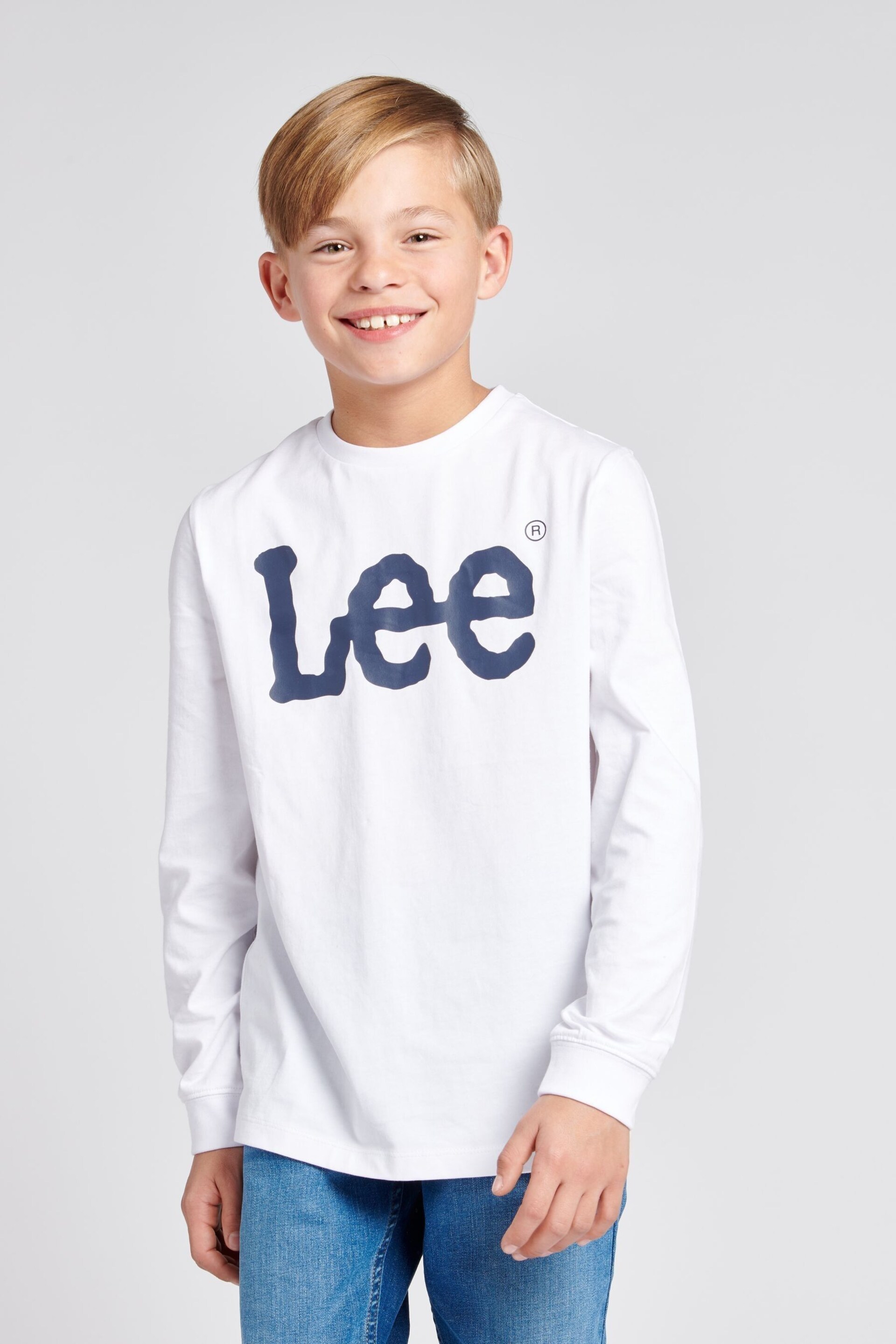 Lee Boys Classic Wobbly Long Sleeve T-Shirt - Image 2 of 5