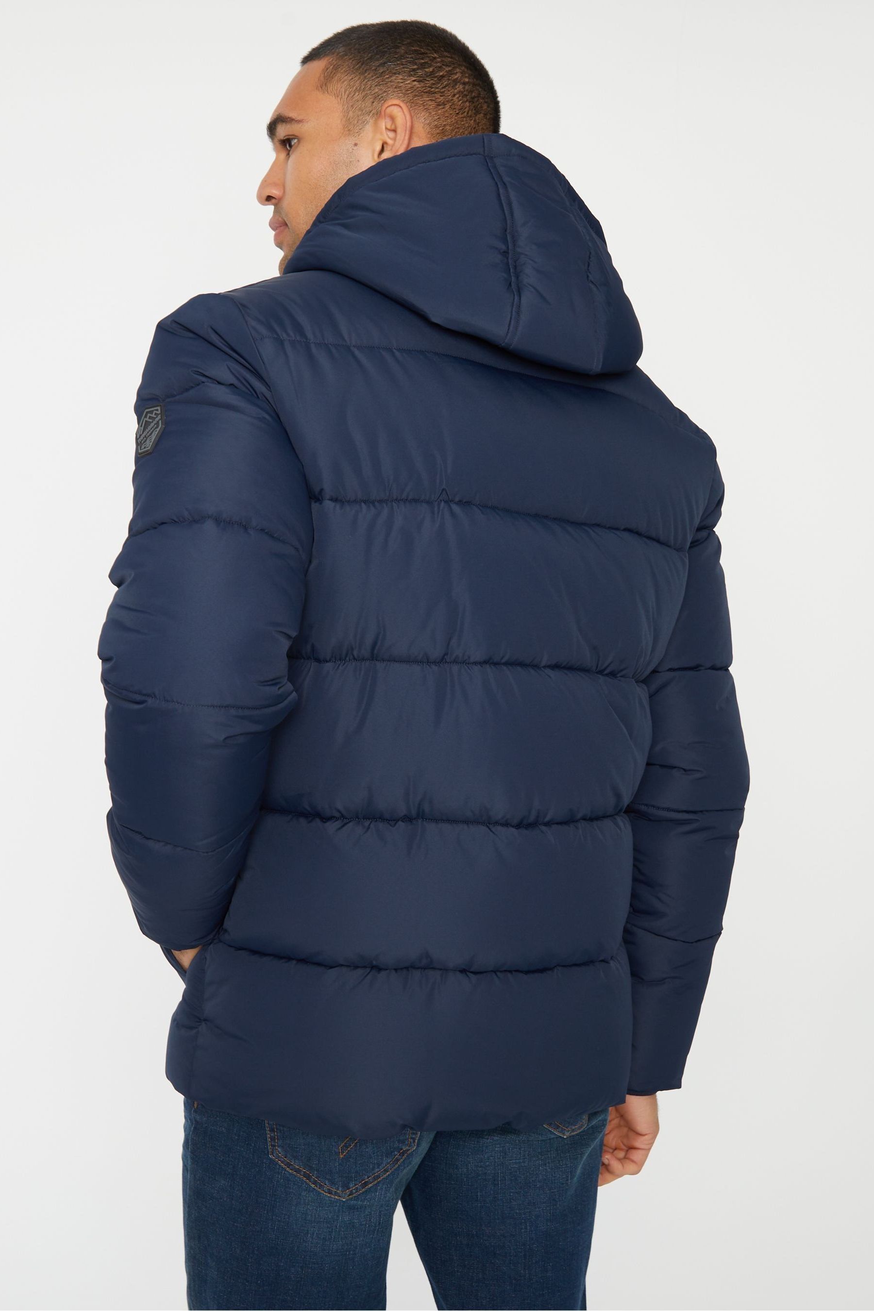 River island double layer padded jacket hotsell