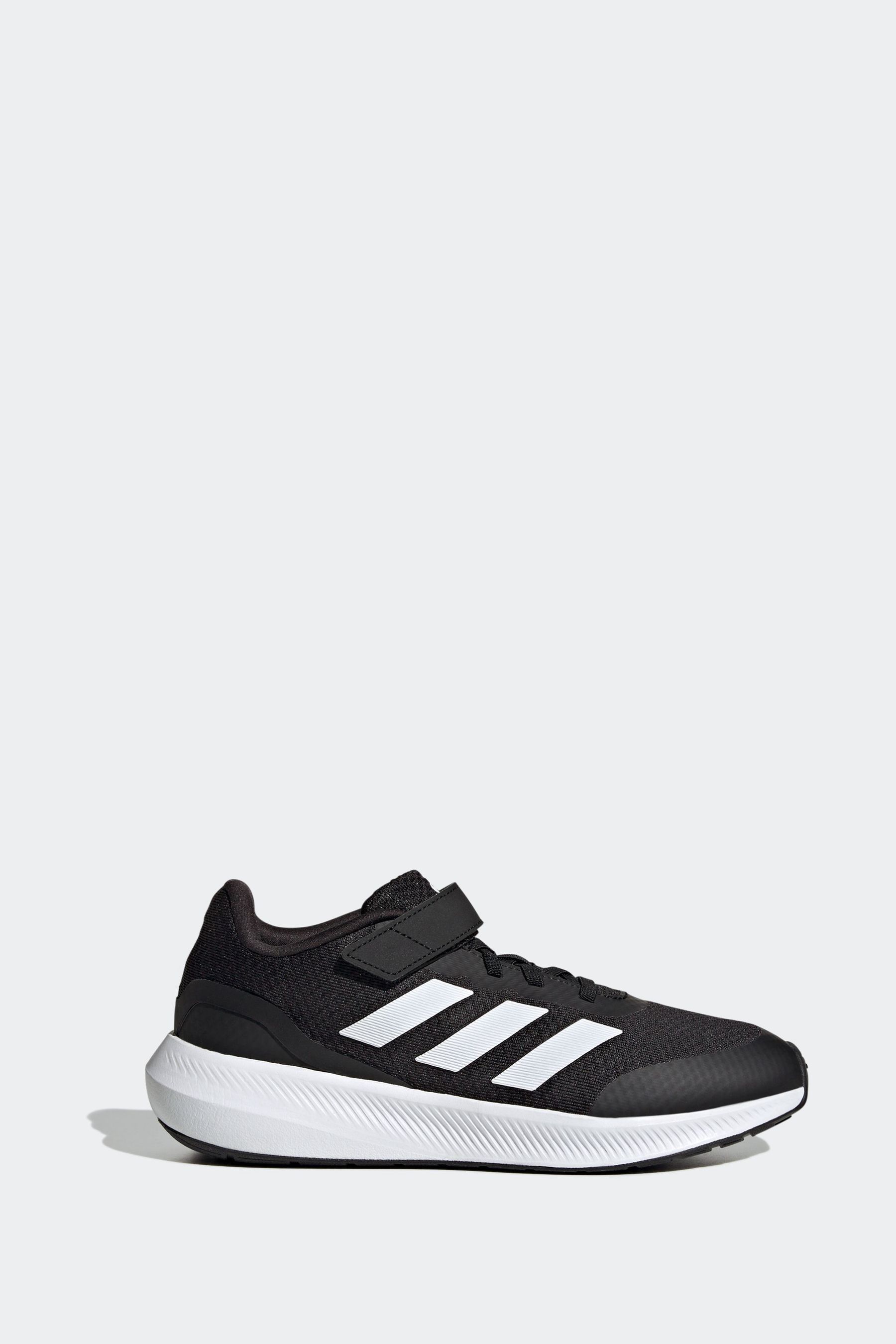 Buy adidas Black White Sportswear Runfalcon 3.0 Elastic Lace Top Strap Trainers from Next Oman