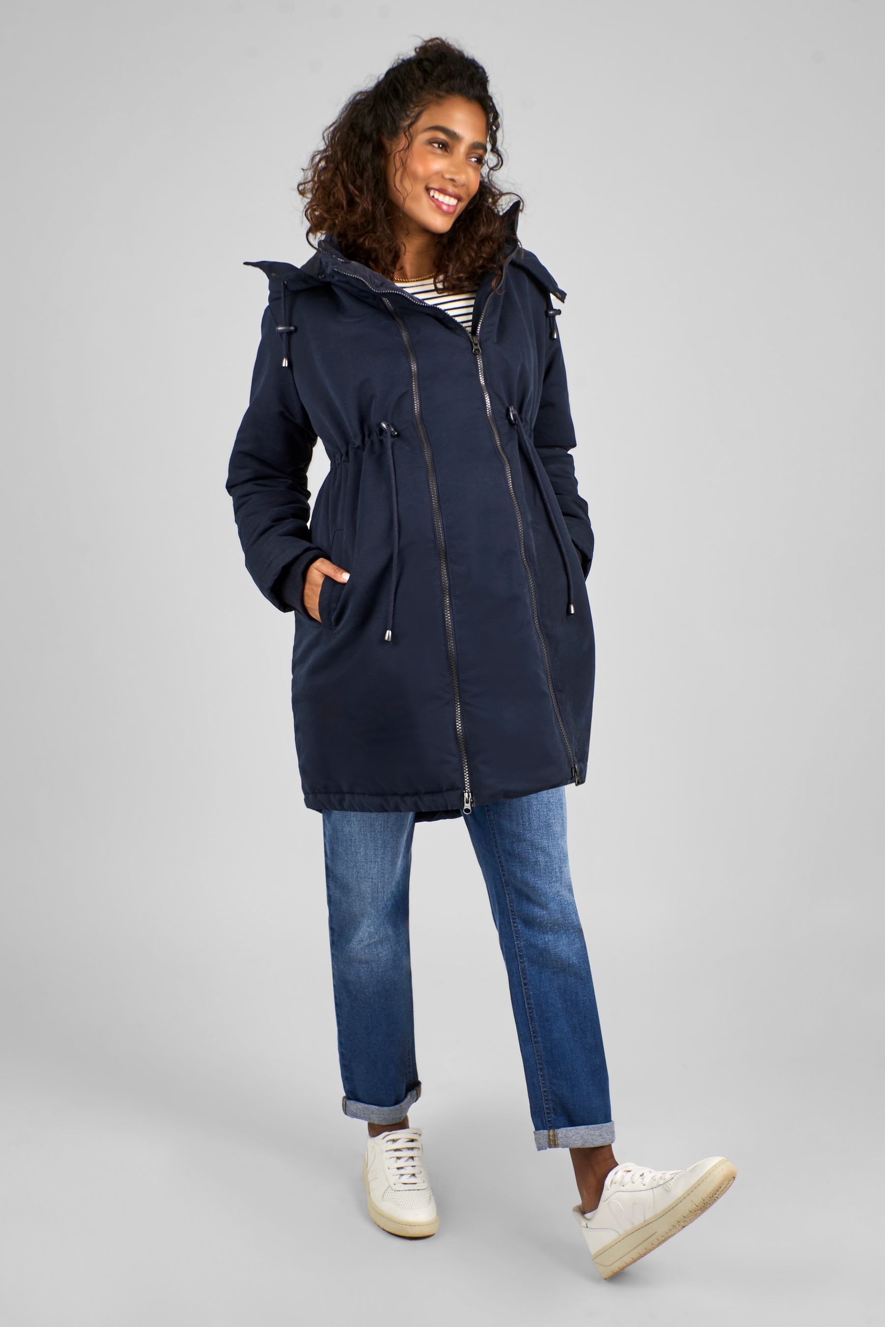 Buy JoJo Maman Bebe Navy 2 in 1 Padded Maternity Parka from the Next UK online shop