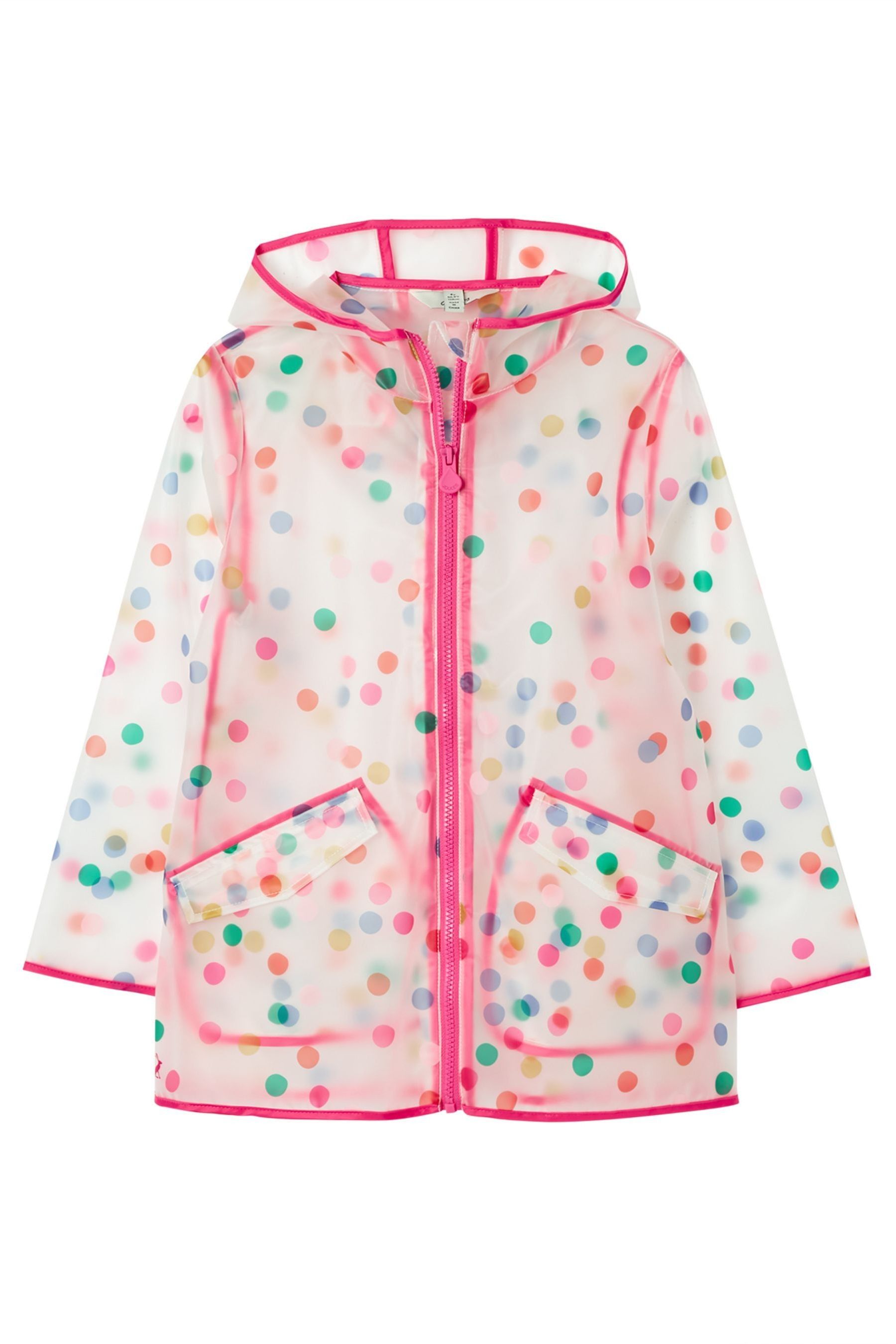 Buy Joules White Raindance Clear Showerproof Recycled Printed Rubbrised Jacket from Next Luxembourg