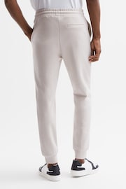 Reiss Off White Noah Interlock Drawstring Motif Joggers - Image 5 of 6