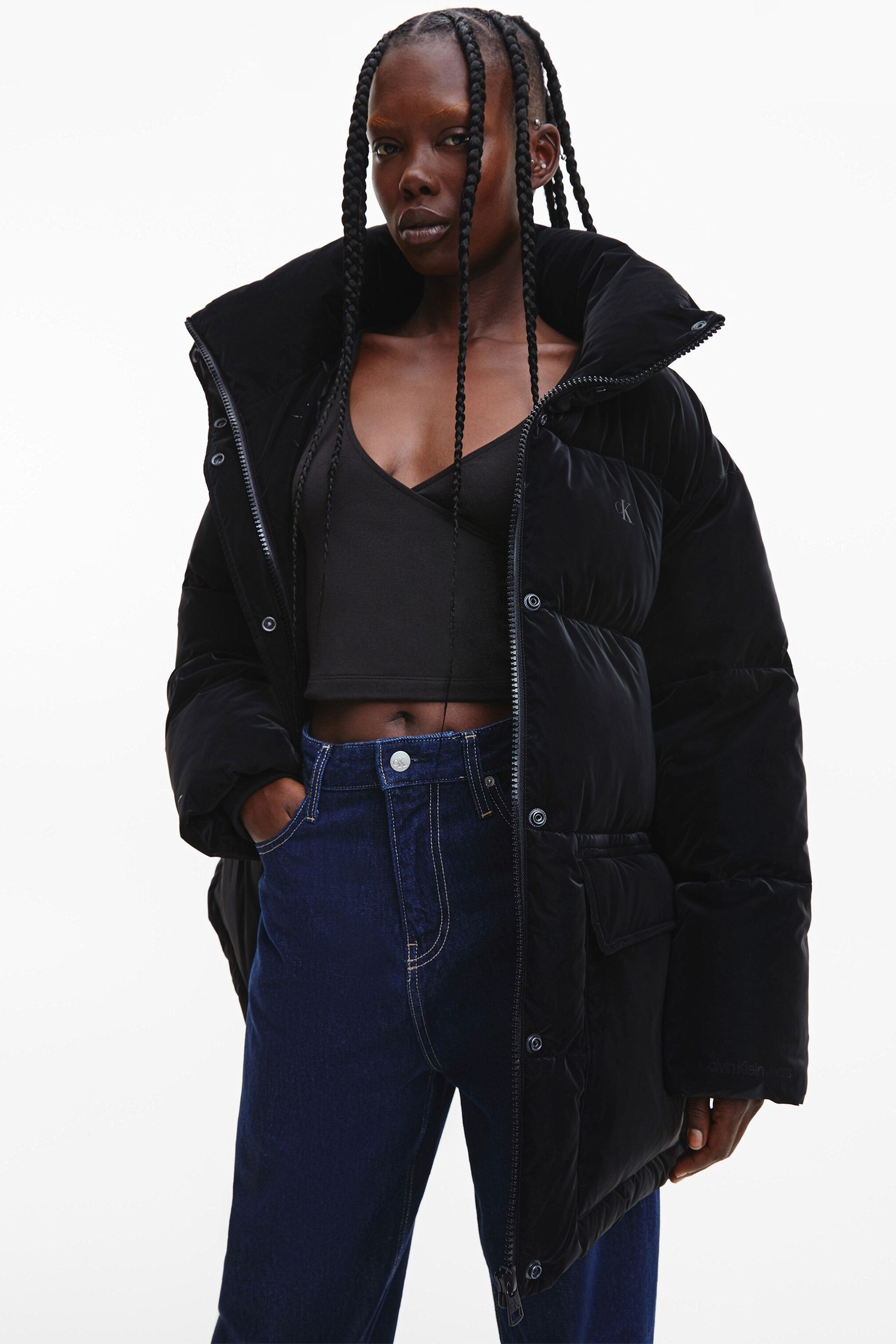 Black belted puffer discount