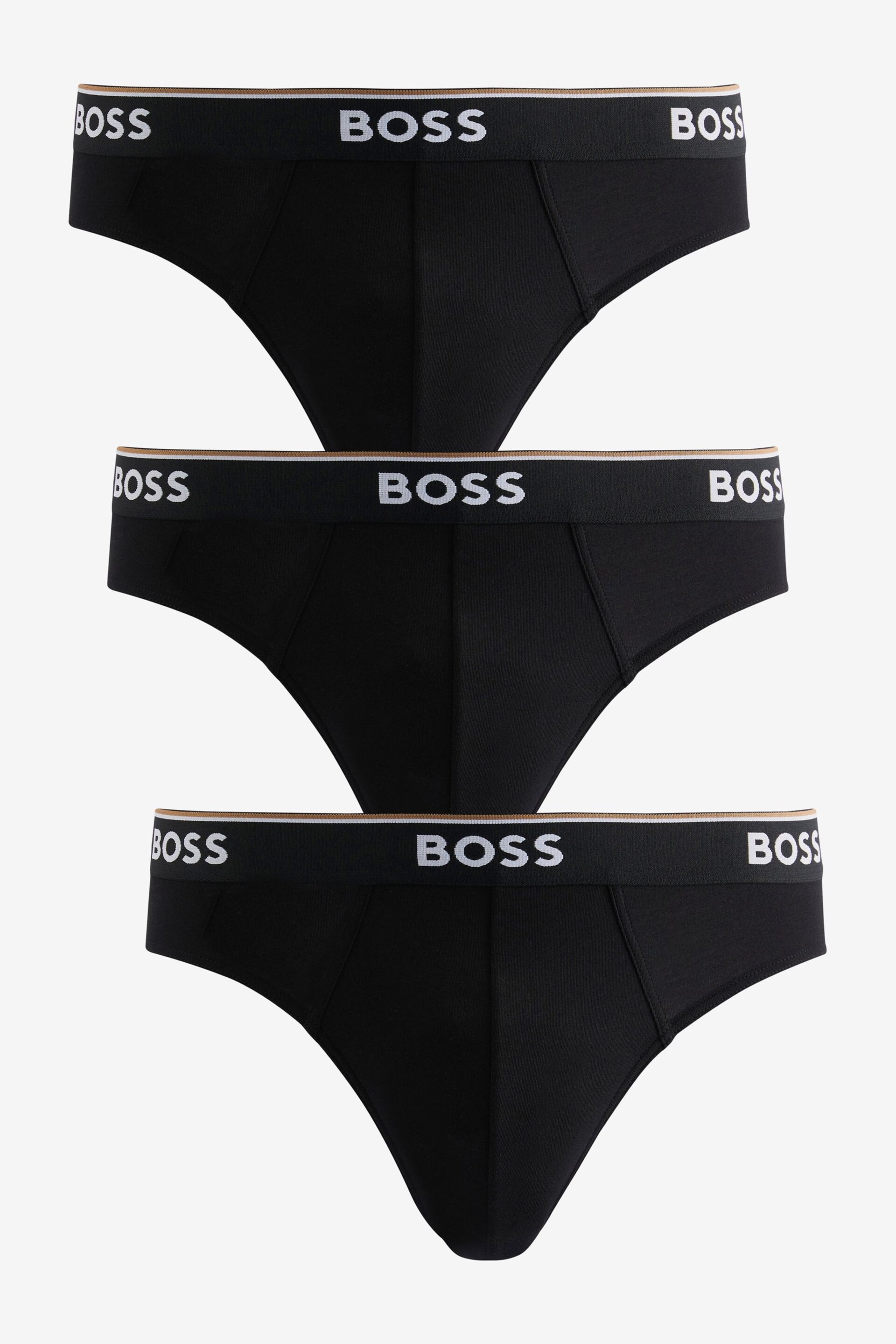 BOSS Black Ground Power Briefs 3 Pack - Image 5 of 8