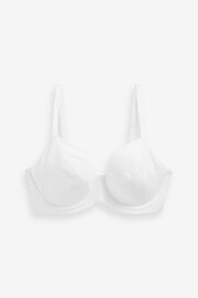 Black/White/Nude Non Pad Balcony DD+ Cotton Blend Bras 3 Pack - Image 8 of 9