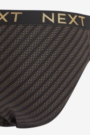 Black Gold Pattern 4 pack Cotton Rich Briefs - Image 9 of 10