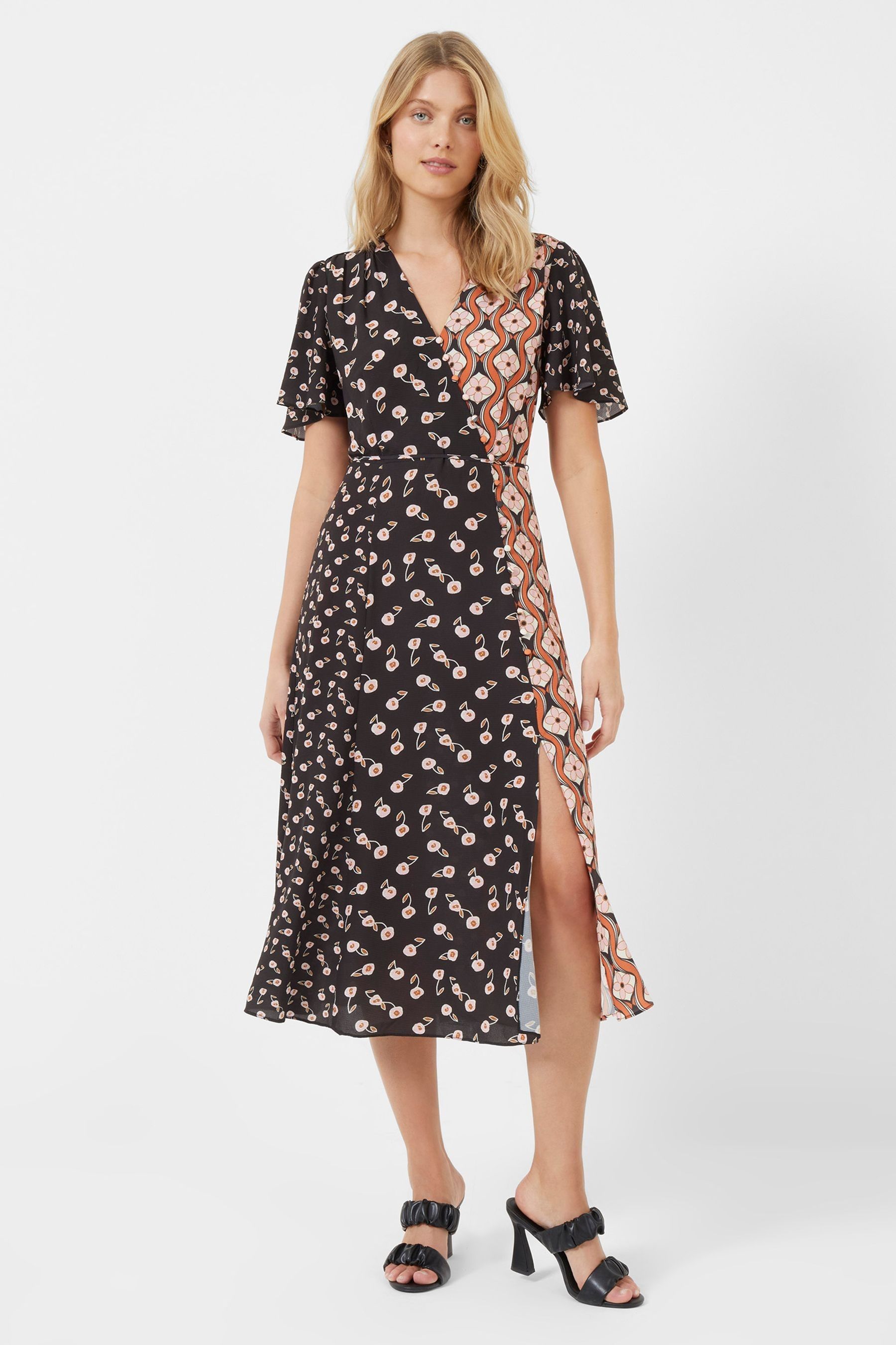 Buy French Connection Blue Francine Recycled Verona Midi Dress from Next Luxembourg