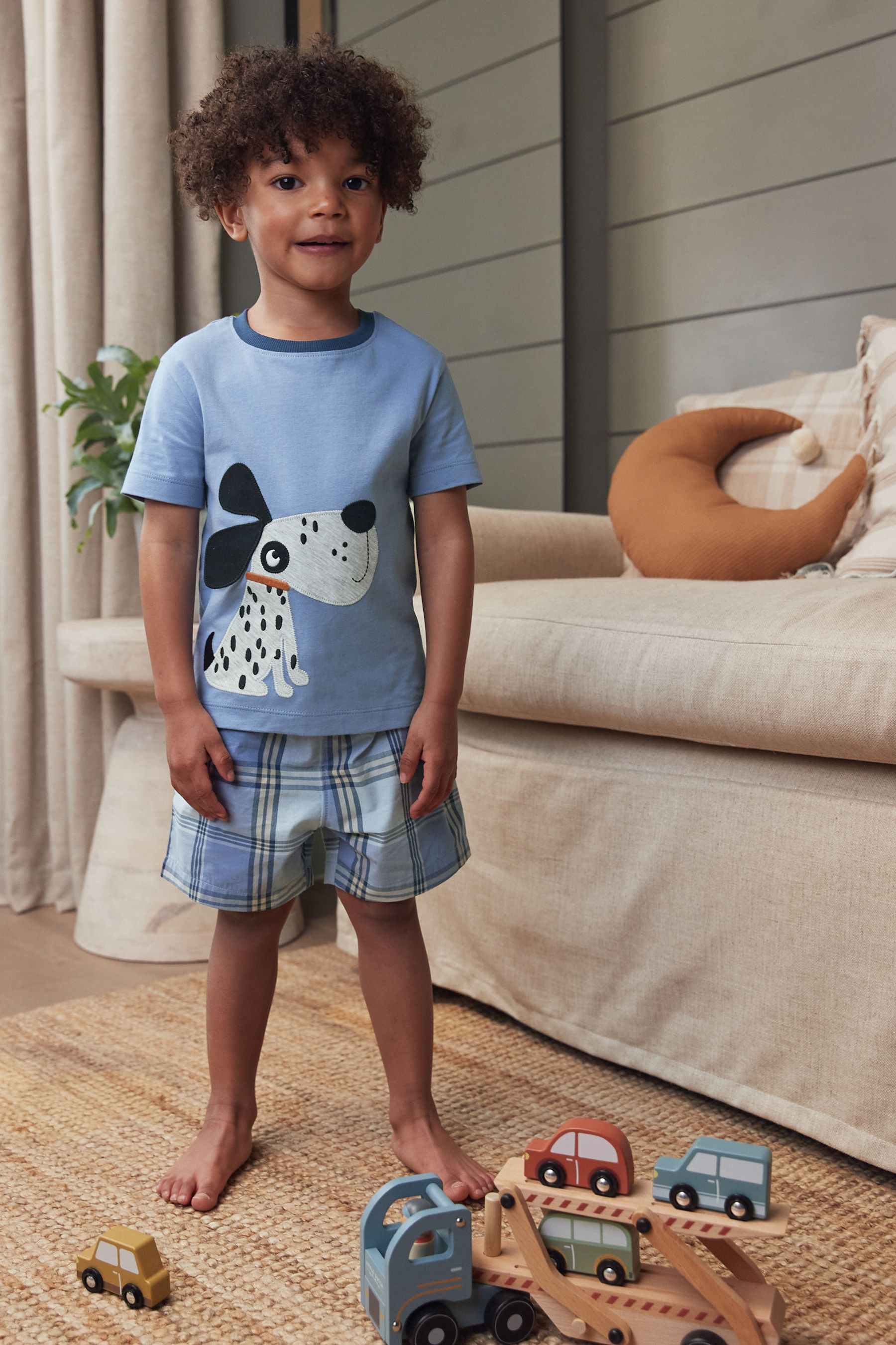 Buy Blue Dog Short Pyjamas 9mths 8yrs from Next Luxembourg