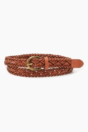 Levi's® Brown Leather Braided Belt - Image 1 of 2