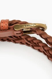 Levi's® Brown Leather Braided Belt - Image 2 of 2