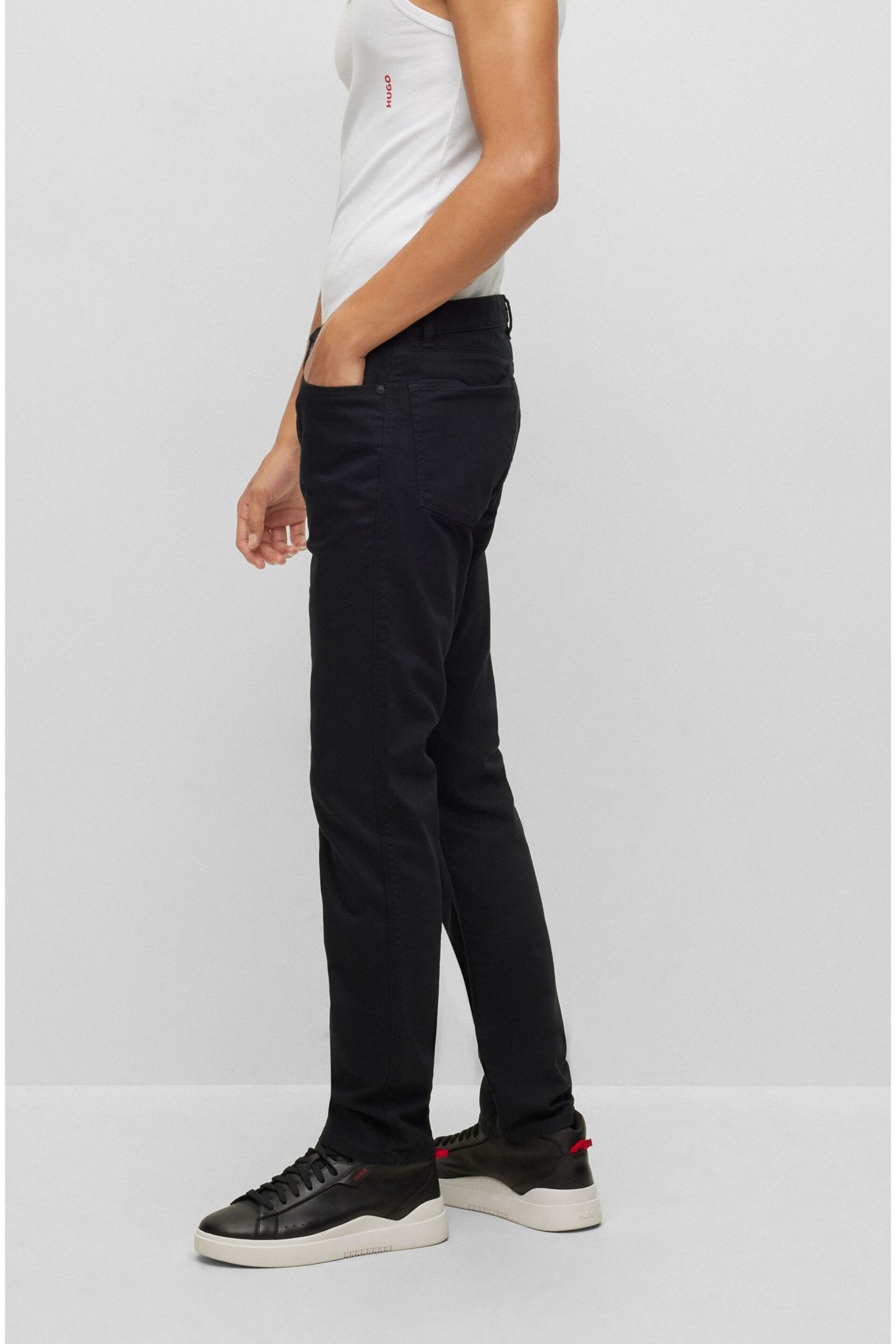 HUGO Slim Fit Comfort Stretch Denim Jeans - Image 3 of 8