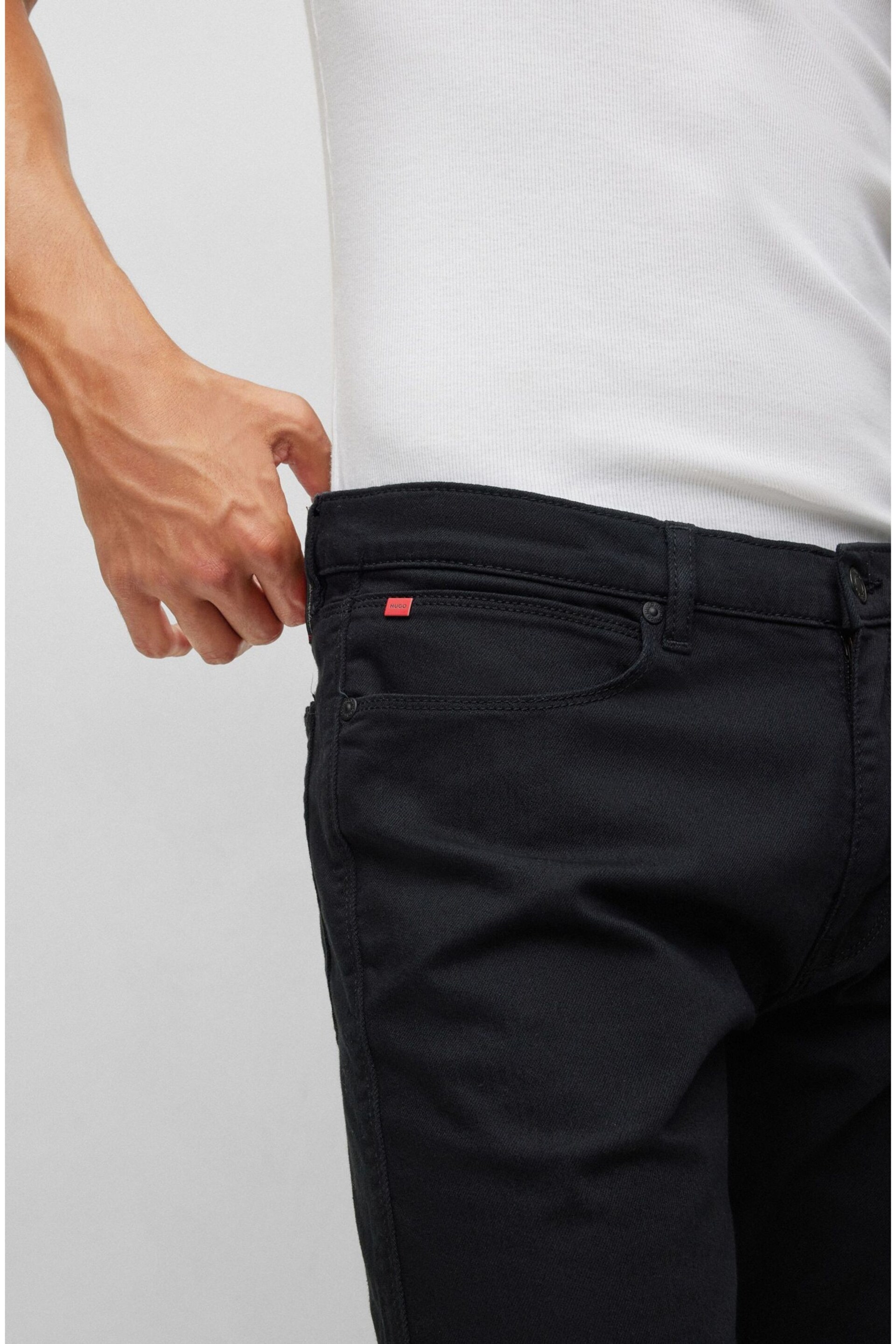 HUGO Slim Fit Comfort Stretch Denim Jeans - Image 6 of 8