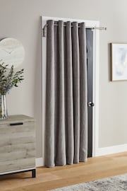 Brushed Silver 28mm Door Curtain Pole - Image 1 of 5