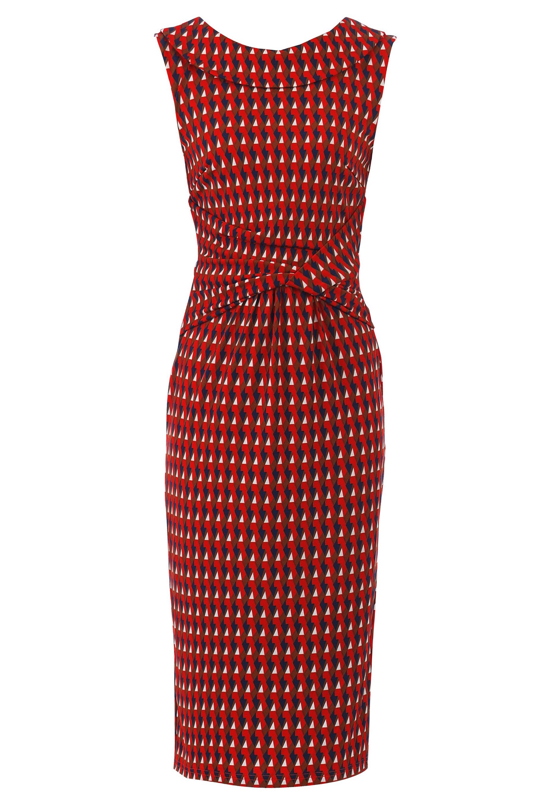 Buy Jolie Moi Red Roll Collar Sleeveless Shift Dress from Next Ireland
