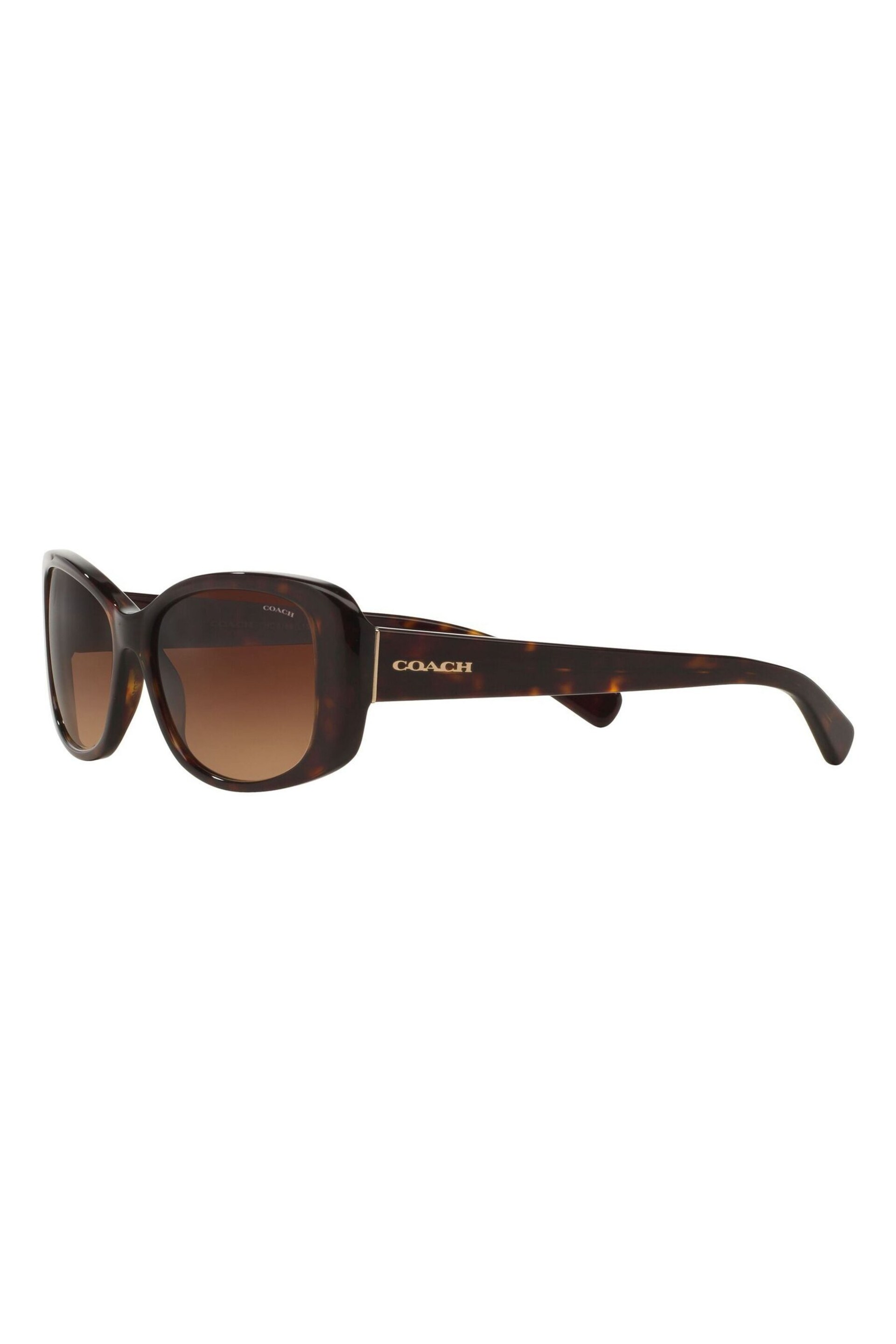 Coach Brown L156 Oval Sunglasses - Image 13 of 13