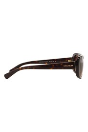 Coach Brown L156 Oval Sunglasses - Image 8 of 13