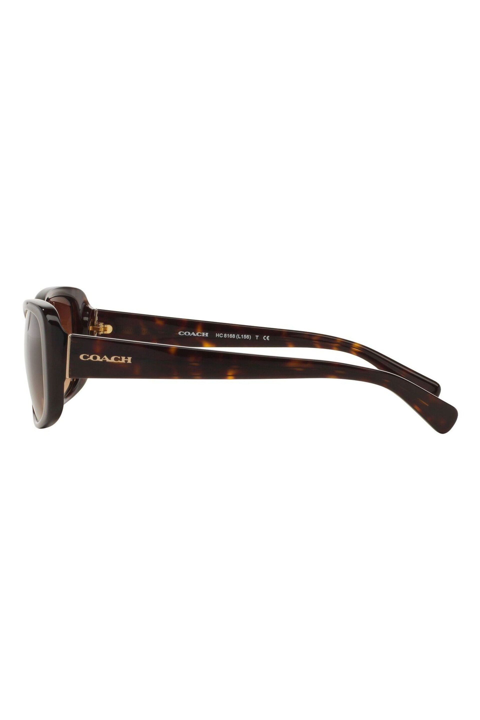Coach Brown L156 Oval Sunglasses - Image 9 of 13
