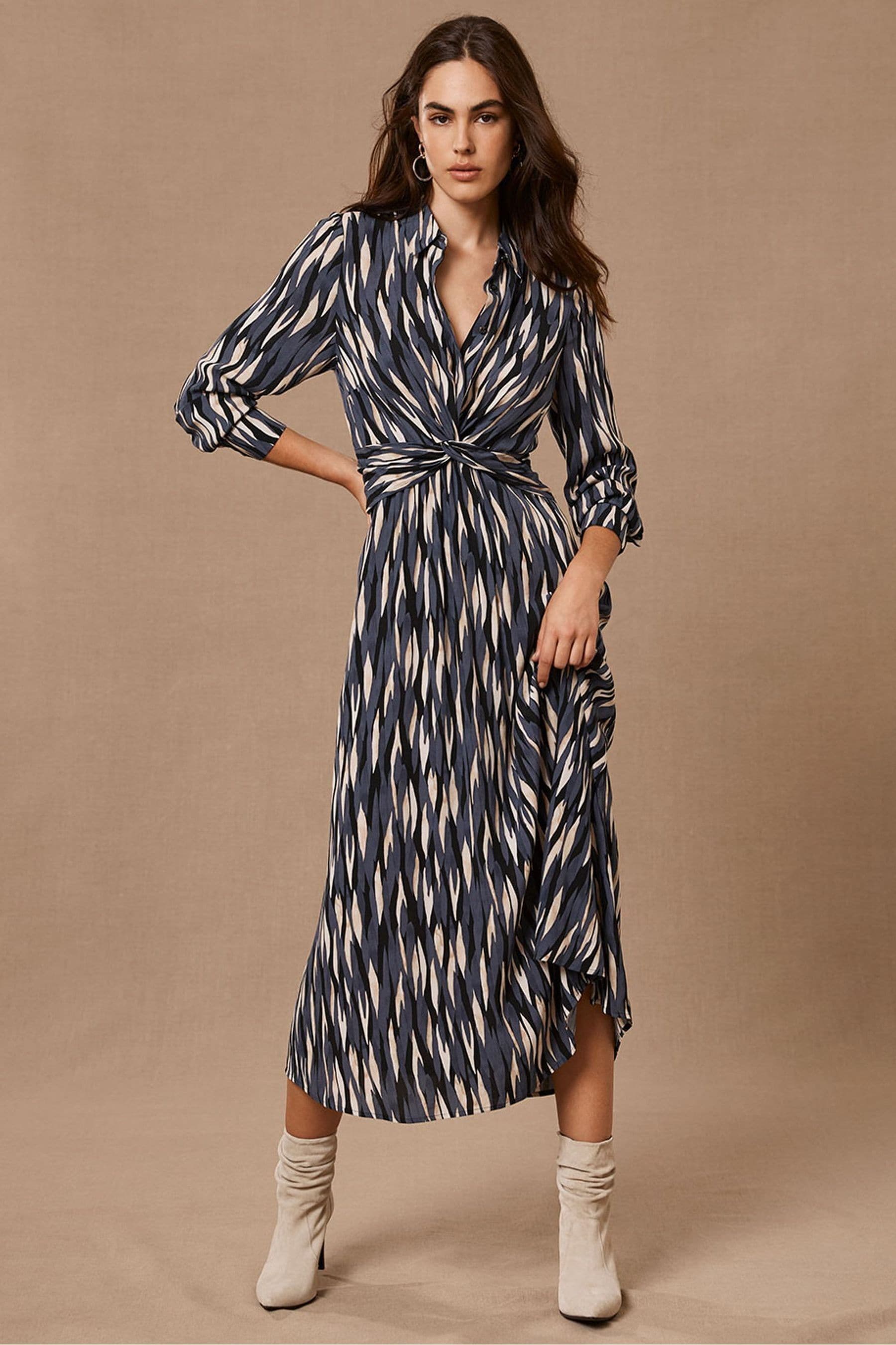 Mint velvet twist front shirt dress discount