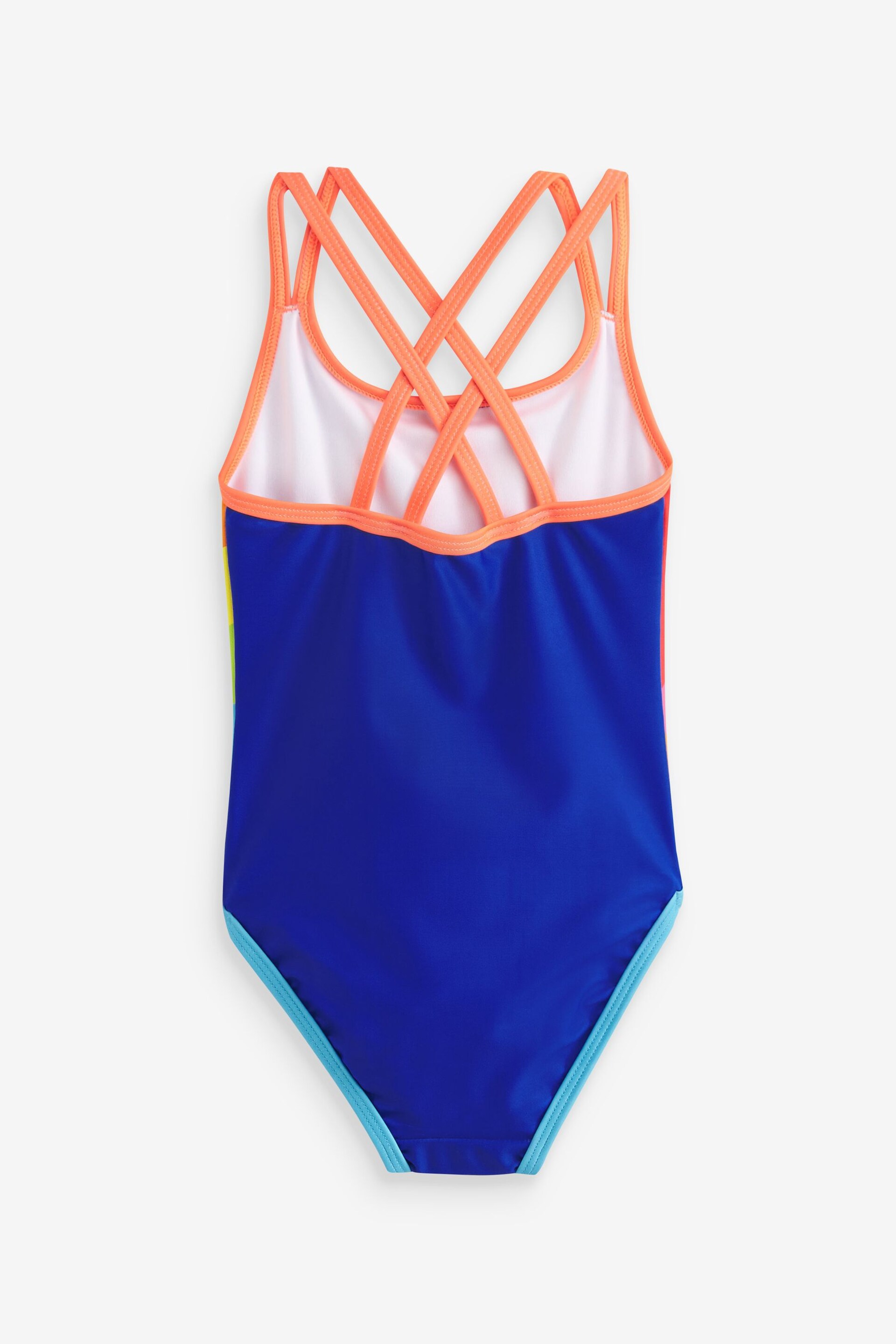 Little Bird by Jools Oliver Multi Rainbow Swimsuit - Image 2 of 4