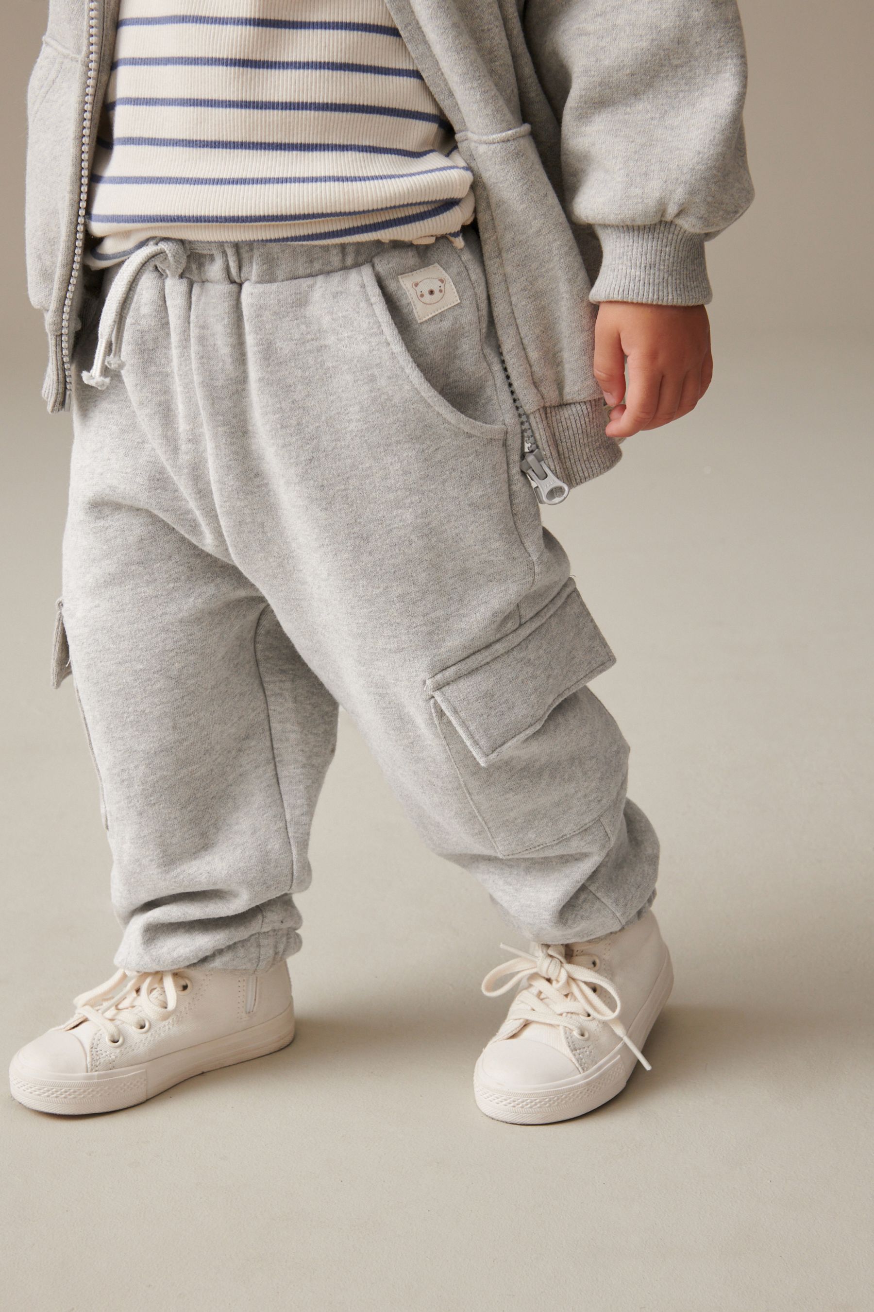 Buy Grey Cargo Joggers 3mths 7yrs from Next United Arab Emirates