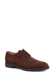 Jones Bootmaker Longwood Brown Suede Derby Brogues - Image 4 of 5