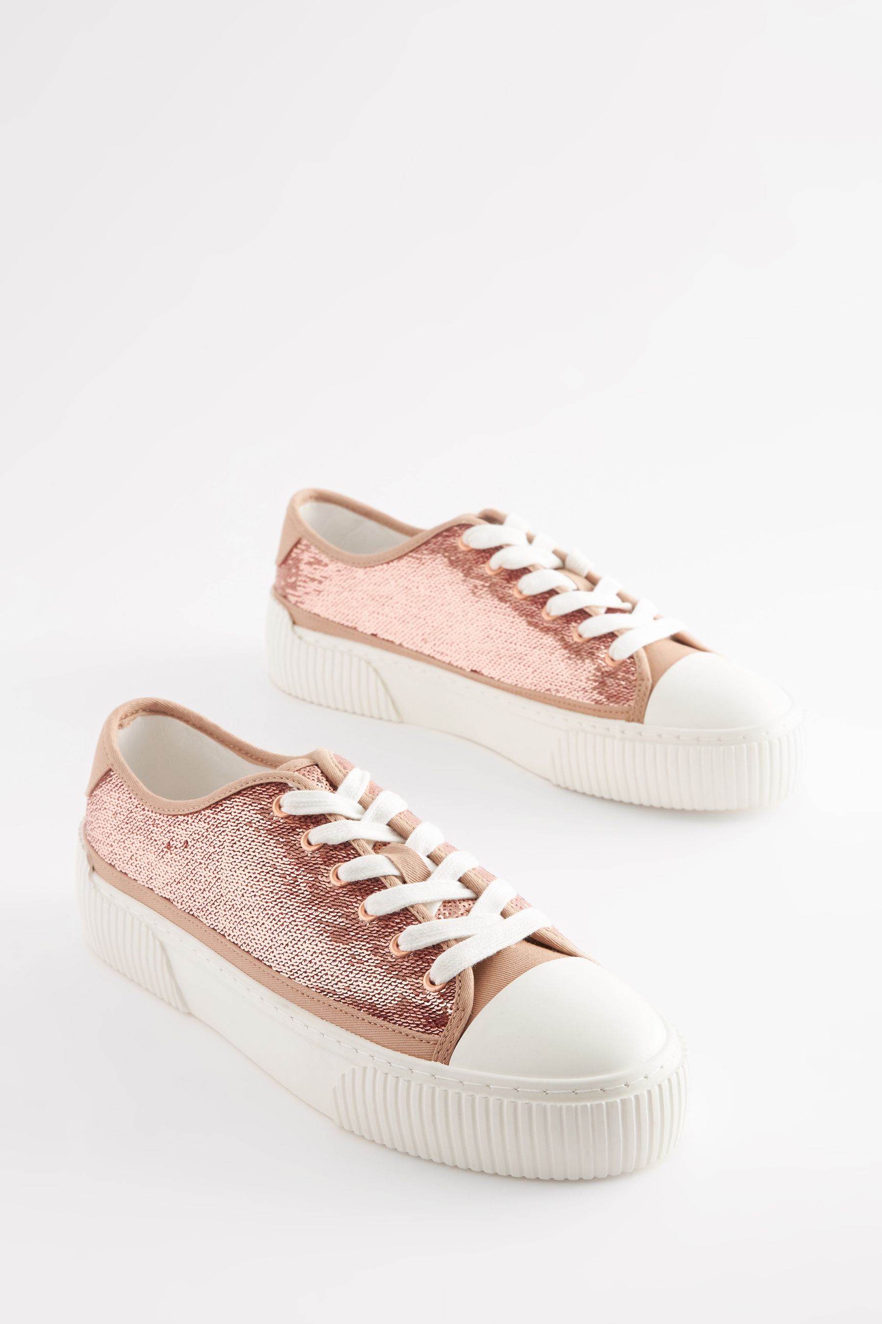 Rose gold chunky trainers deals