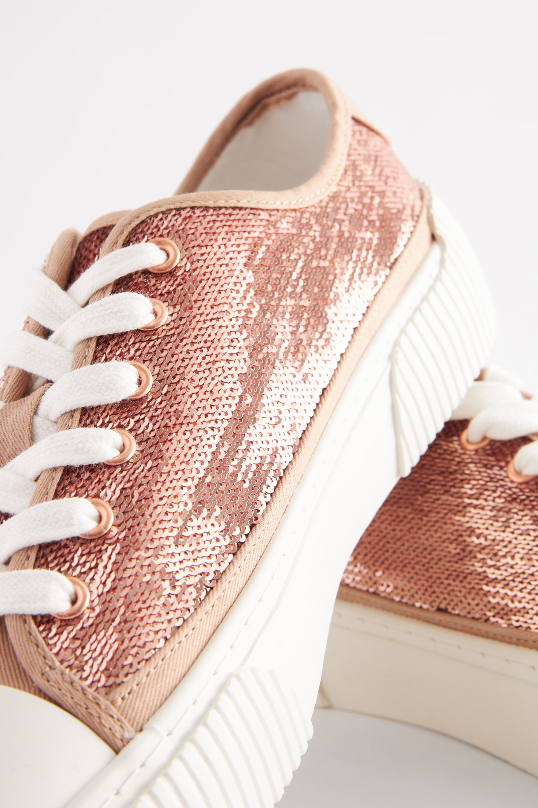 Buy Rose Gold Chunky Trainers from Next Austria