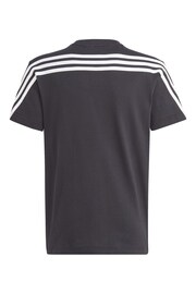 adidas Black Sportswear Future Icons 3-Stripes T-Shirt - Image 4 of 7