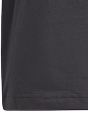 adidas Black Sportswear Future Icons 3-Stripes T-Shirt - Image 7 of 7