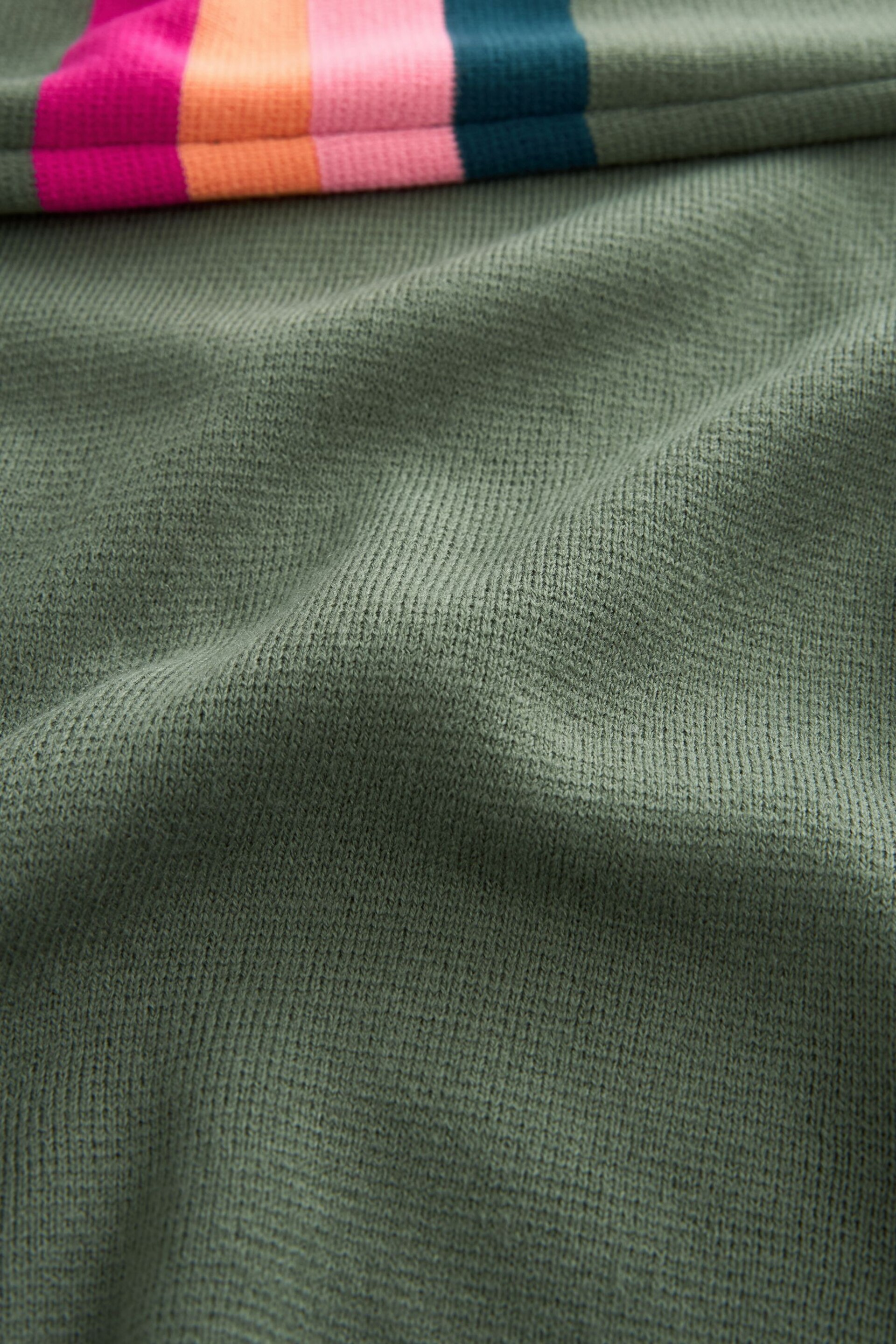 Khaki Green Hooded Cosy Jumper - Image 6 of 6