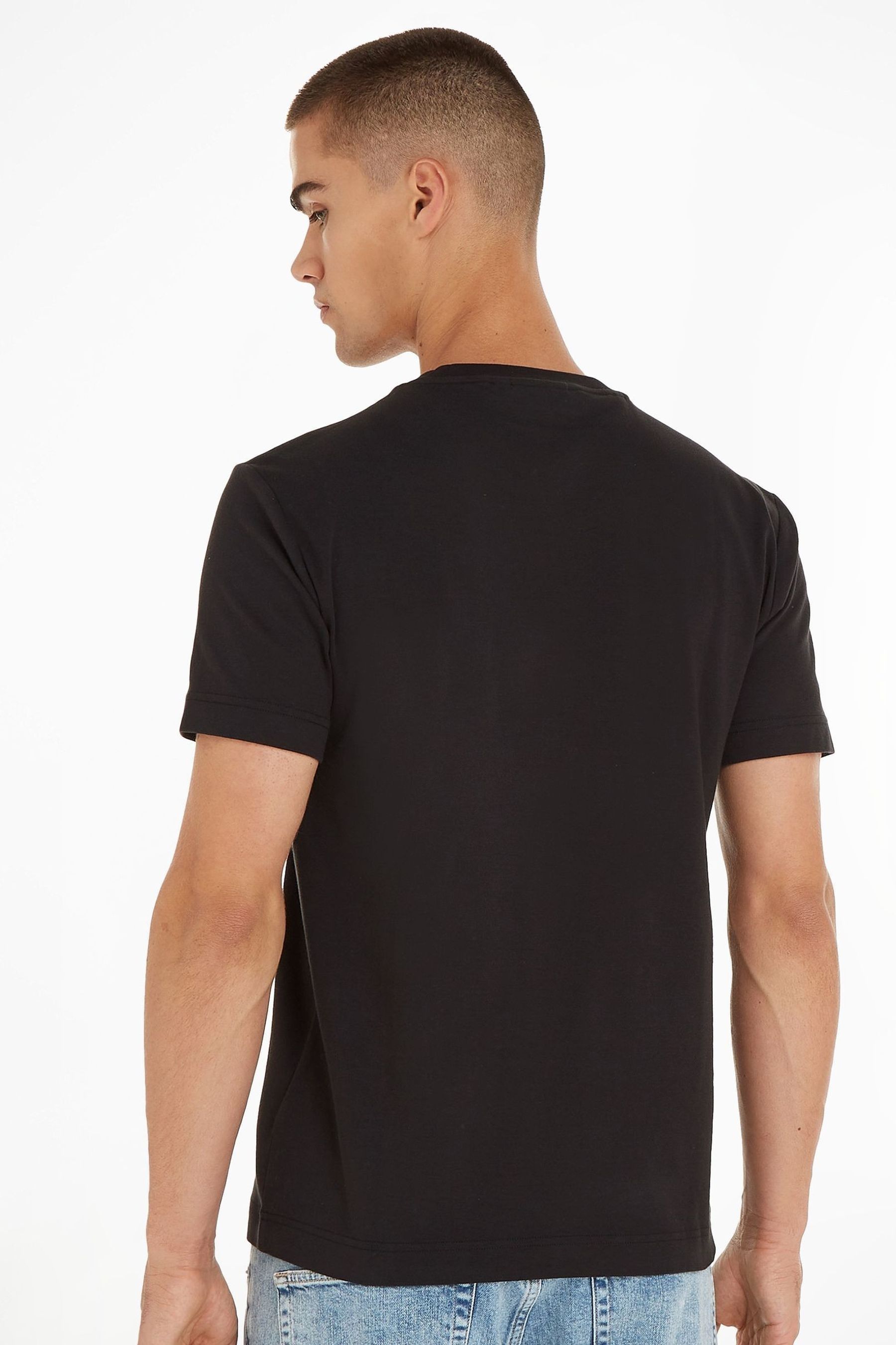 Buy Calvin Klein Black Micro Logo T Shirt from Next Australia