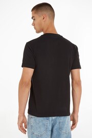 Calvin Klein Black Micro Logo T-Shirt - Image 2 of 4
