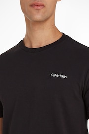 Calvin Klein Black Micro Logo T-Shirt - Image 3 of 4