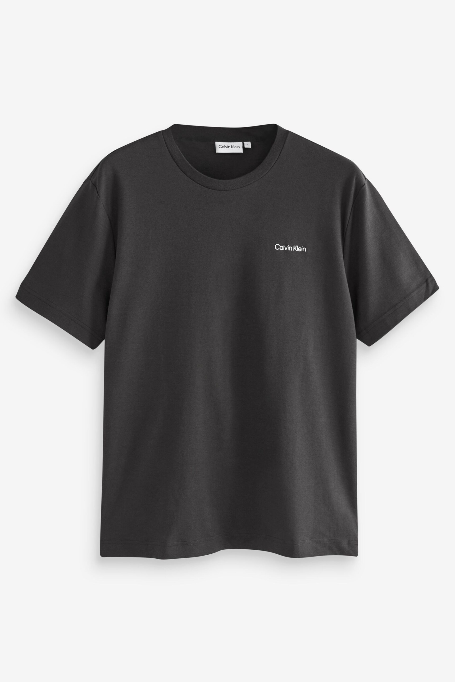 Calvin Klein Black Micro Logo T-Shirt - Image 4 of 4