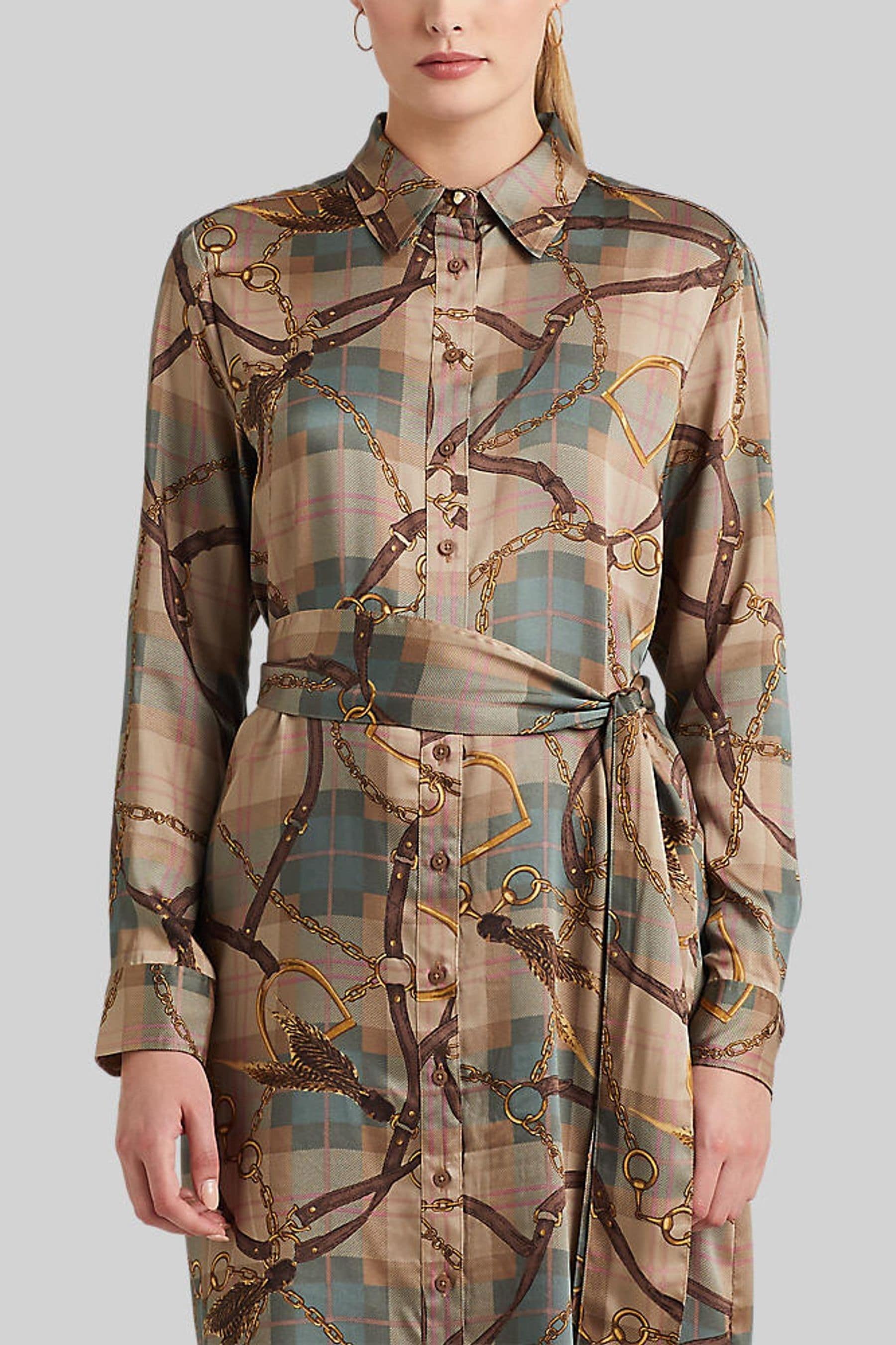 Ralph lauren chain print dress outlet