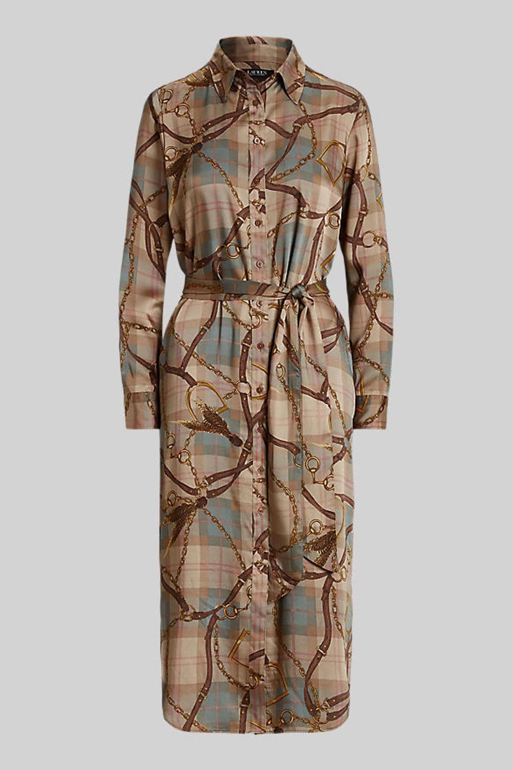 Ralph lauren chain print dress new arrivals