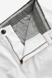 White Slim Fit Stretch Chinos Shorts - Image 5 of 8