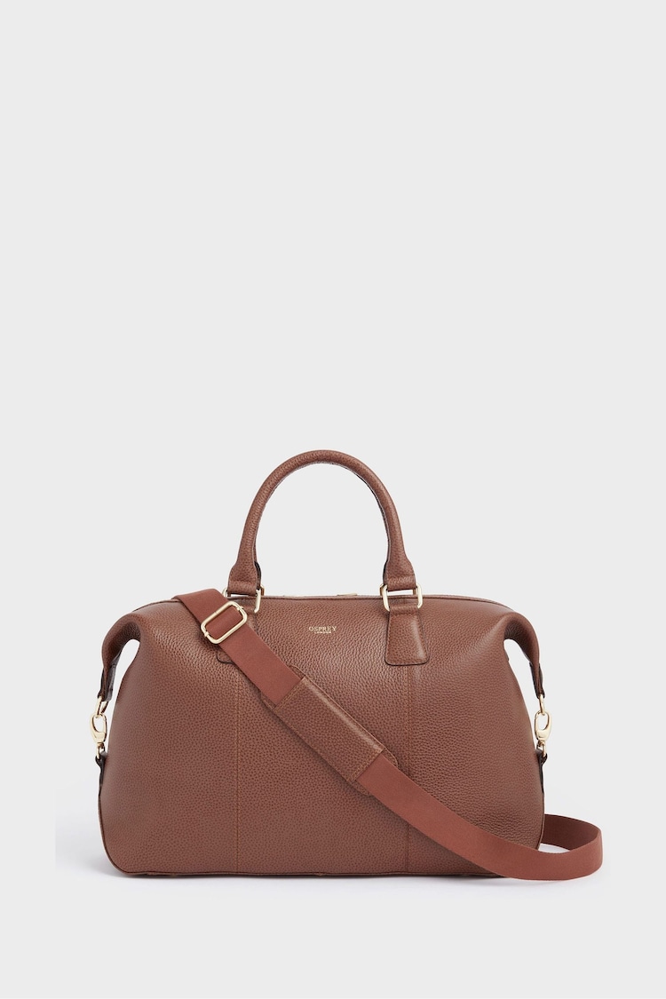 OSPREY LONDON Red The Adaline Leather Weekender - Image 1 of 6