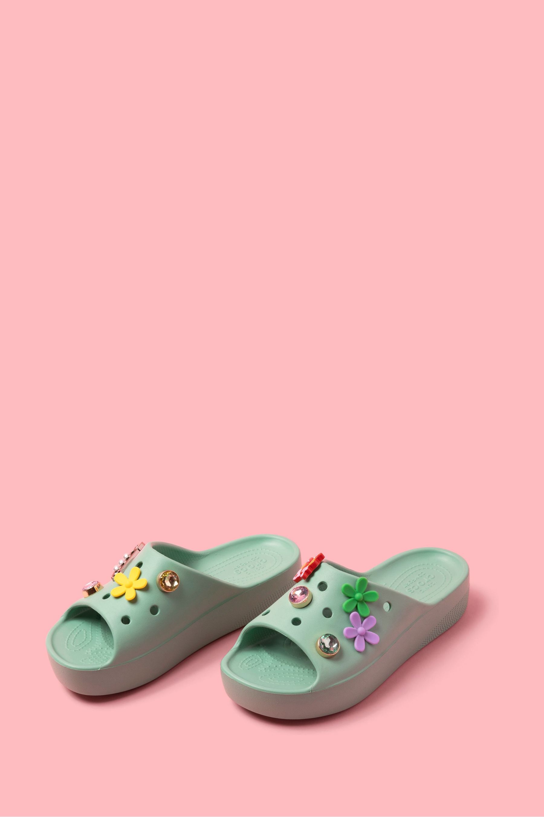 Platform slide shoes clearance