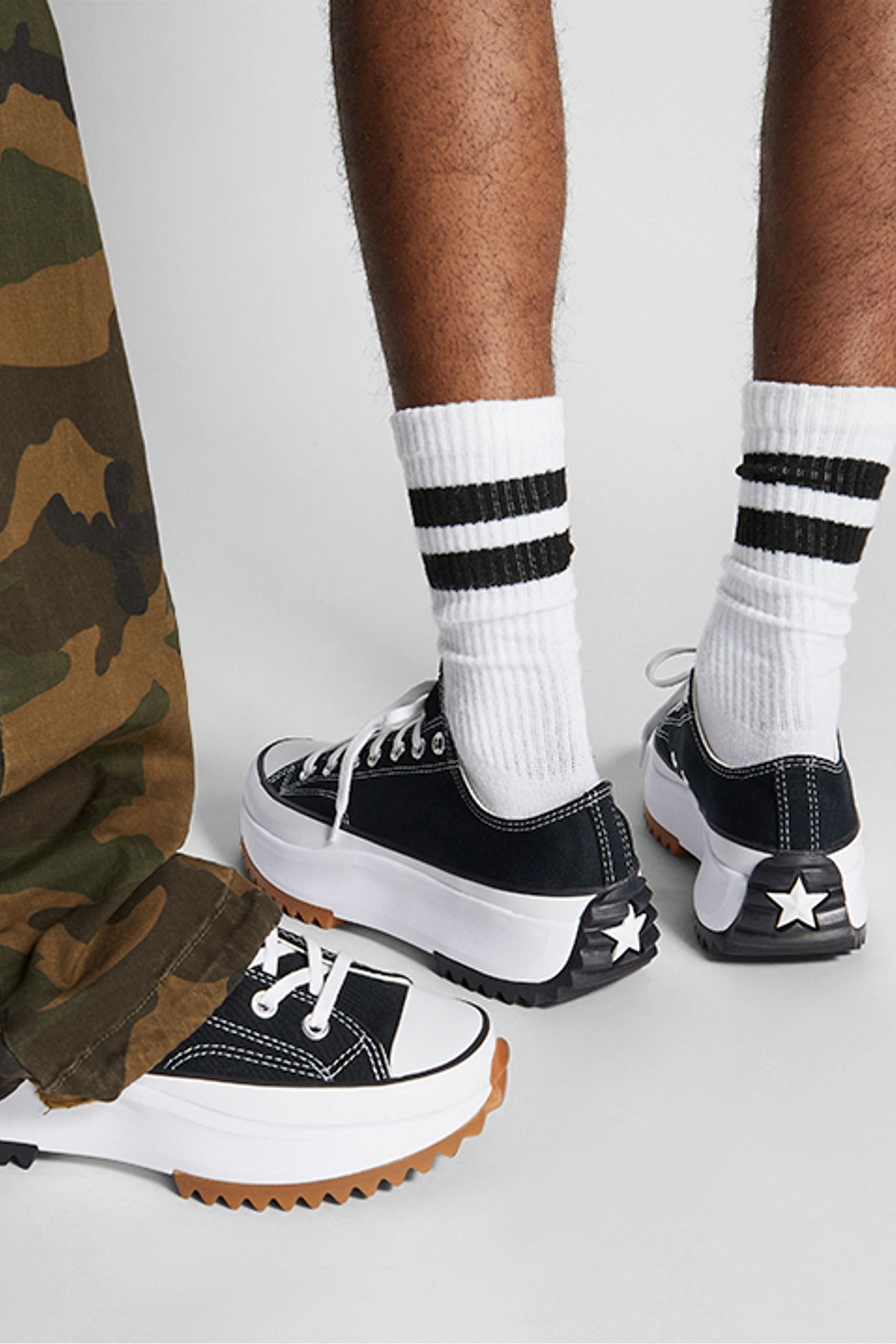 Buy Converse Black White Run Star Hike Low Trainers from Next Singapore