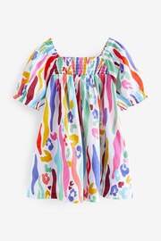 Rainbow Animal Puff Sleeve Dress (3mths-8yrs) - Image 5 of 7