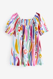 Rainbow Animal Puff Sleeve Dress (3mths-8yrs) - Image 6 of 7
