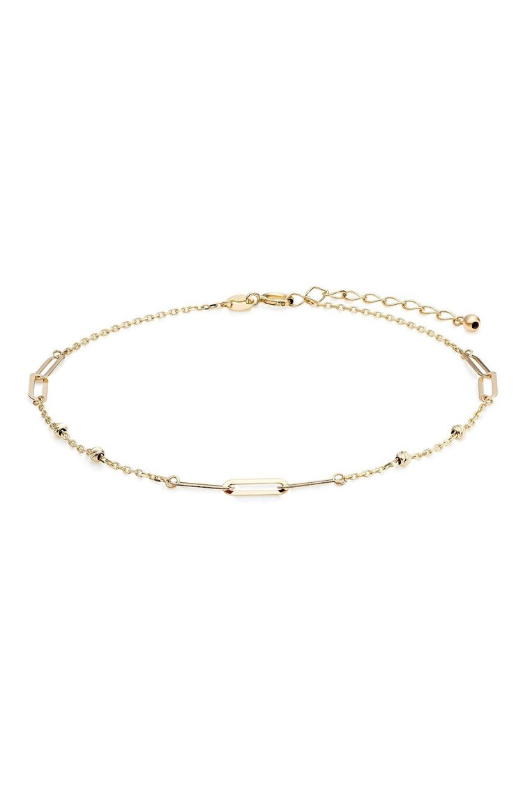 Beaverbrooks 9ct Yellow Gold Paperlink Bracelet - Image 1 of 3