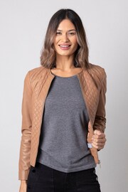 Lakeland Leather Camel Devoke Leather Jacket - Image 1 of 13