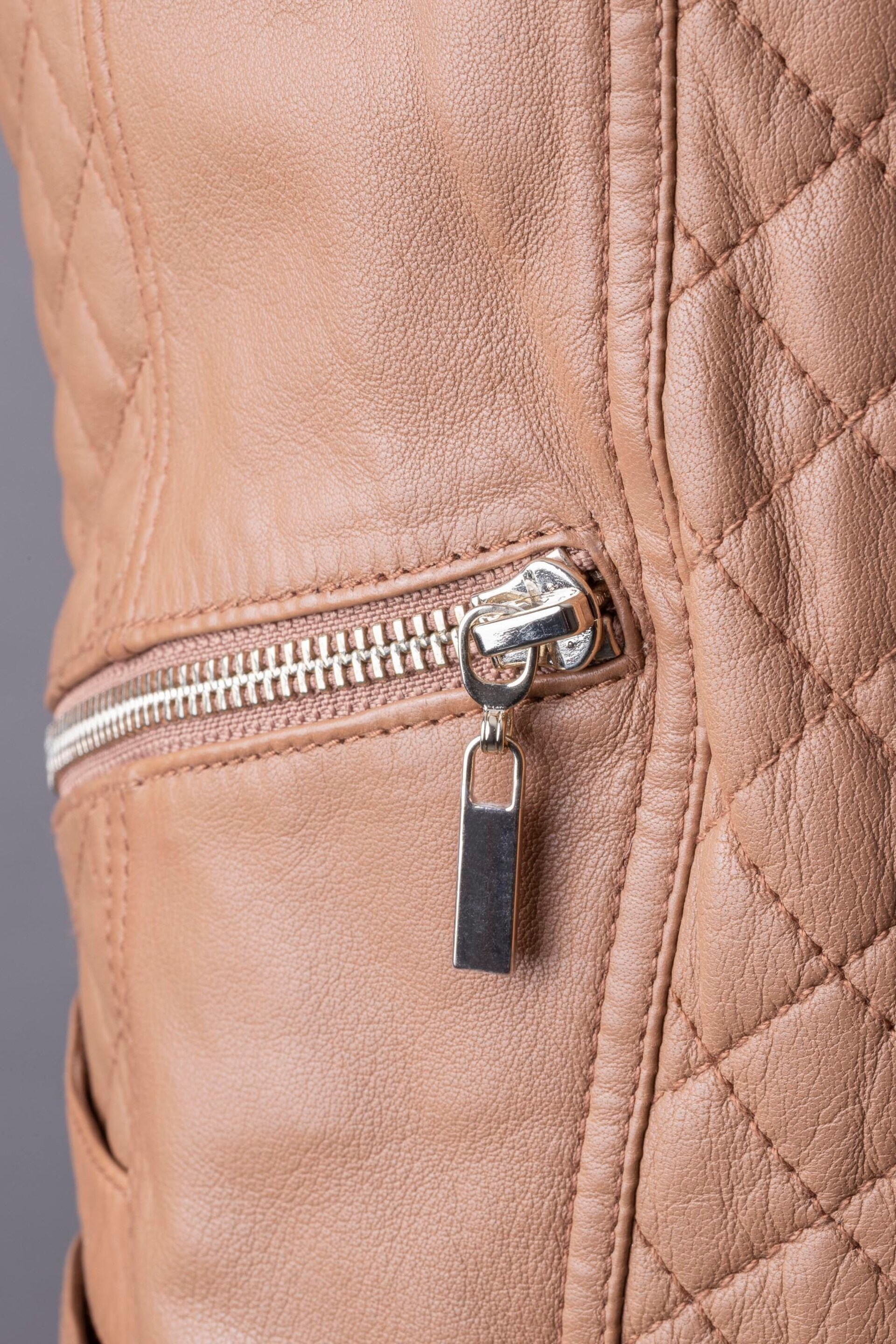 Lakeland Leather Camel Devoke Leather Jacket - Image 11 of 13