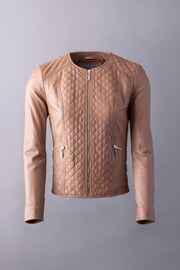 Lakeland Leather Camel Devoke Leather Jacket - Image 8 of 13