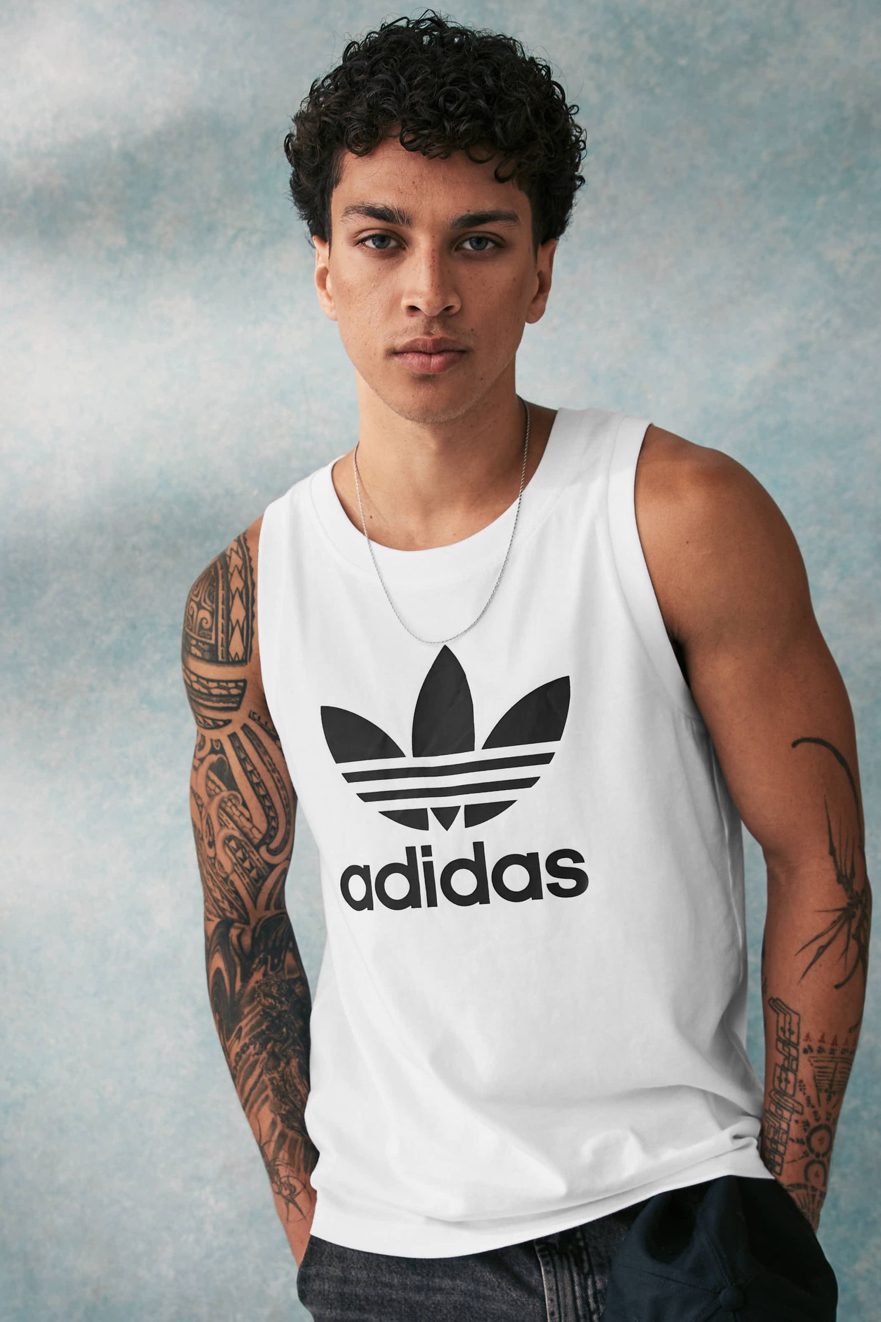 Buy adidas Originals White Adicolor Classics Trefoil 100 Cotton Tank Top from the Next UK online shop