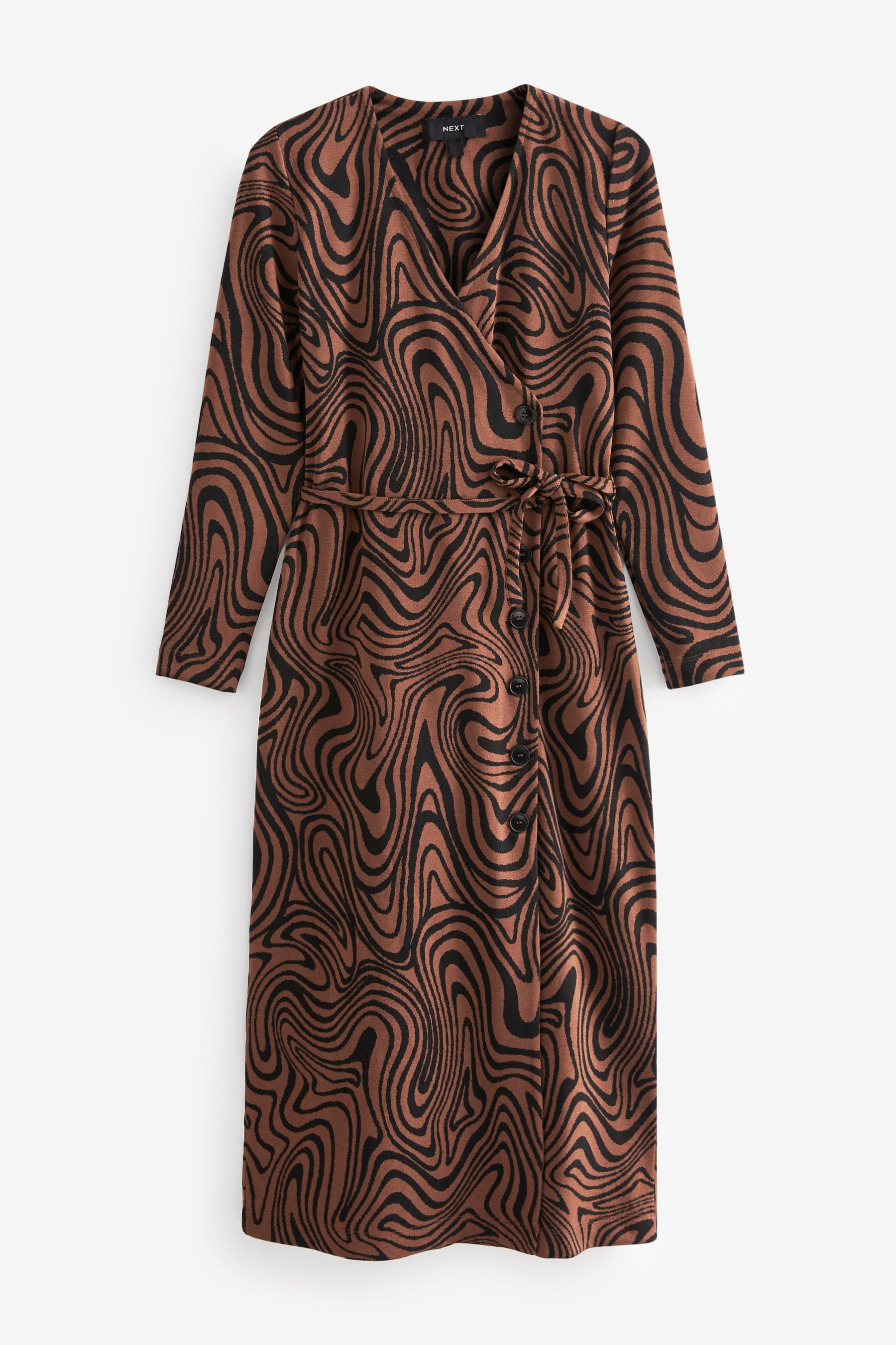 Next wrap button dress shop
