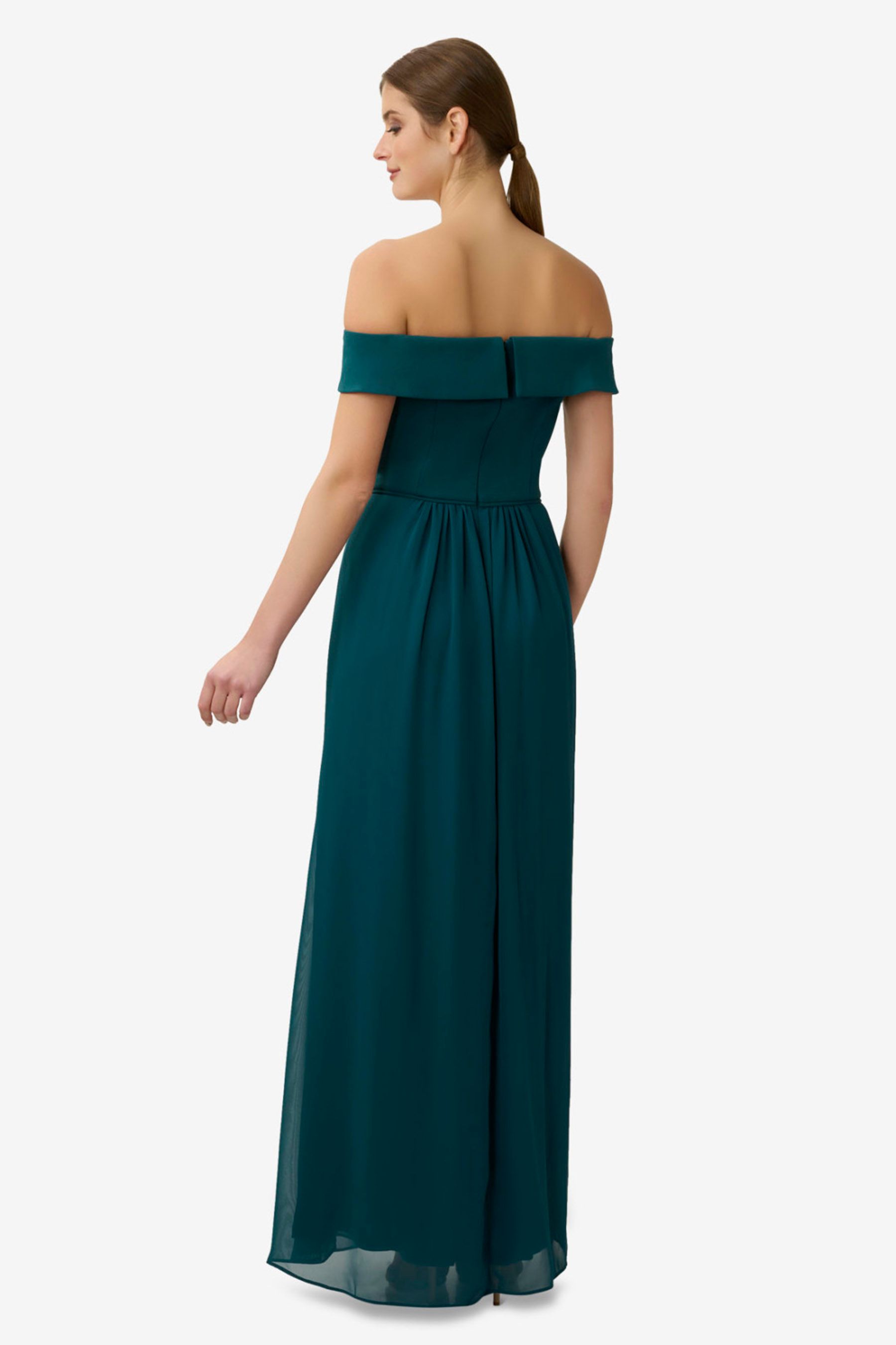 Buy Adrianna Papell Crepe Chiffon Gown from Next Ireland